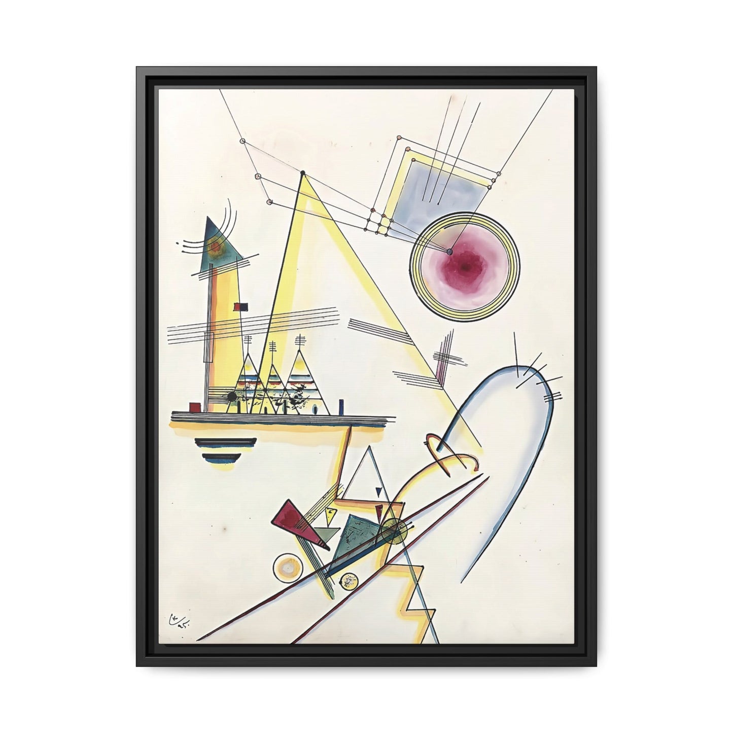 Wassily Kandinsky / Delicate Soul (1925) / Toile encadrée sur caisse américaine