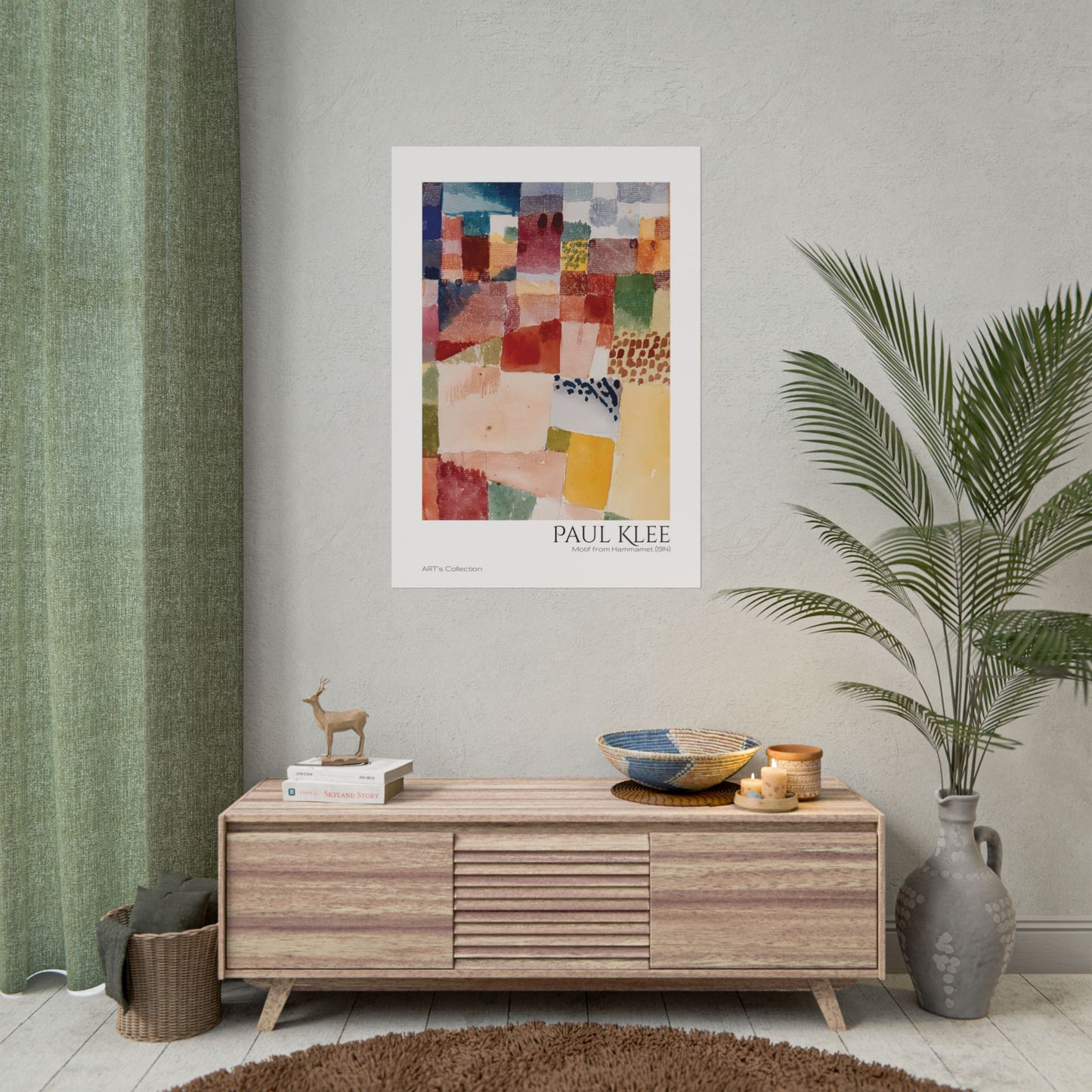 Motif from Hammamet (1914) by Paul Klee / Affiche imprimée - Série ART's Collection