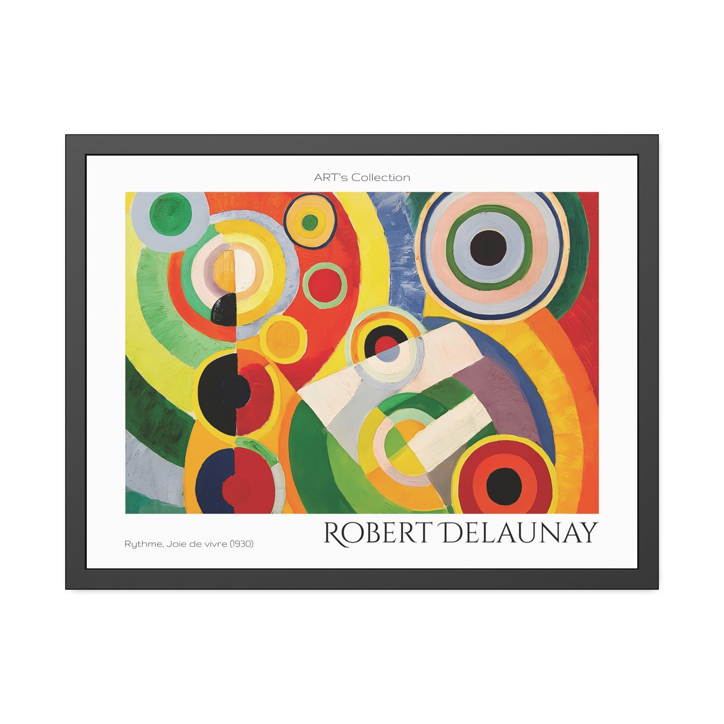 Rythme, Joie de vivre (1930) by Robert Delaunay / Affiche Encadrée série ART's Collection