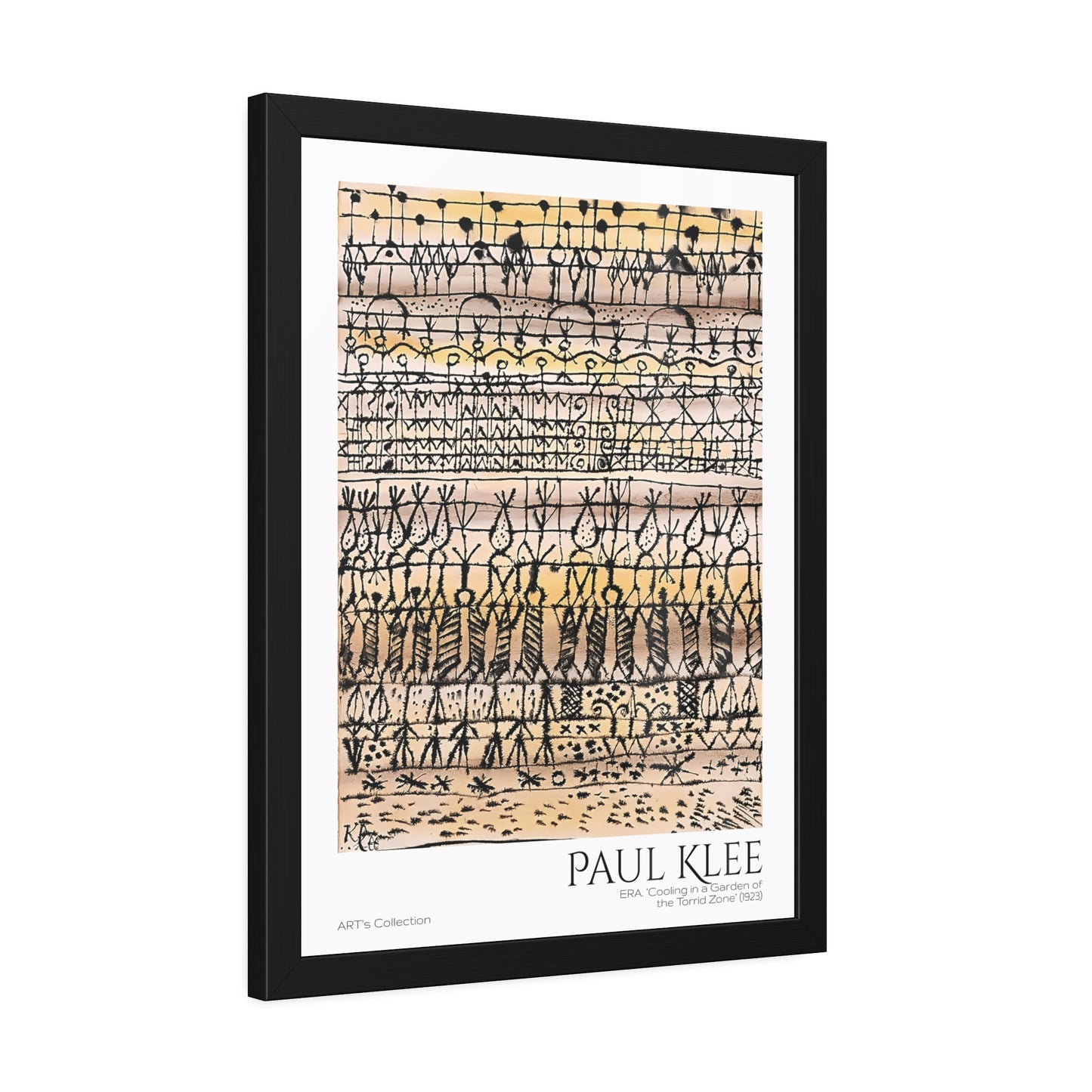 ERA. Cooling in a Garden of the Torrid Zone (1923) by Paul Klee / Affiche Encadrée série ART's Collection