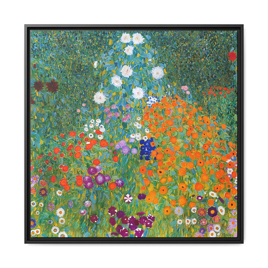 Cottage Garden (1905-1907) by Gustav Klimt / Toile encadrée sur caisse américaine