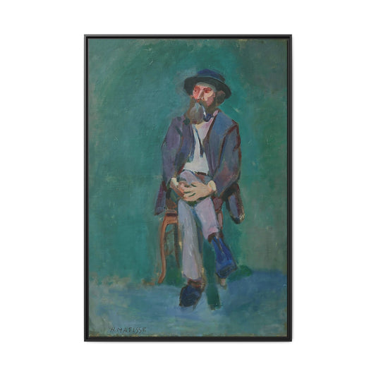 Homme assis (1900) by Henri Matisse / Toile encadrée sur caisse américaine