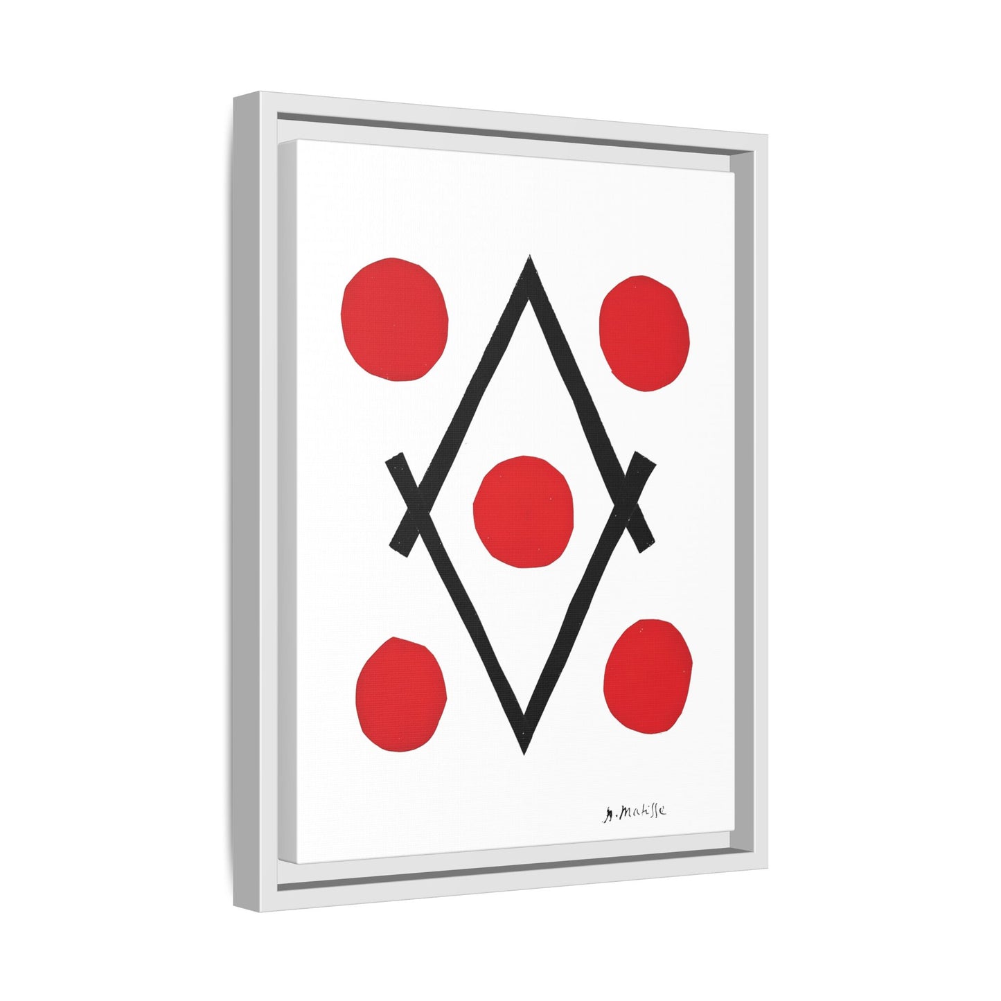 Losange (1946-1947) by Henri Matisse / Toile encadrée sur caisse américaine