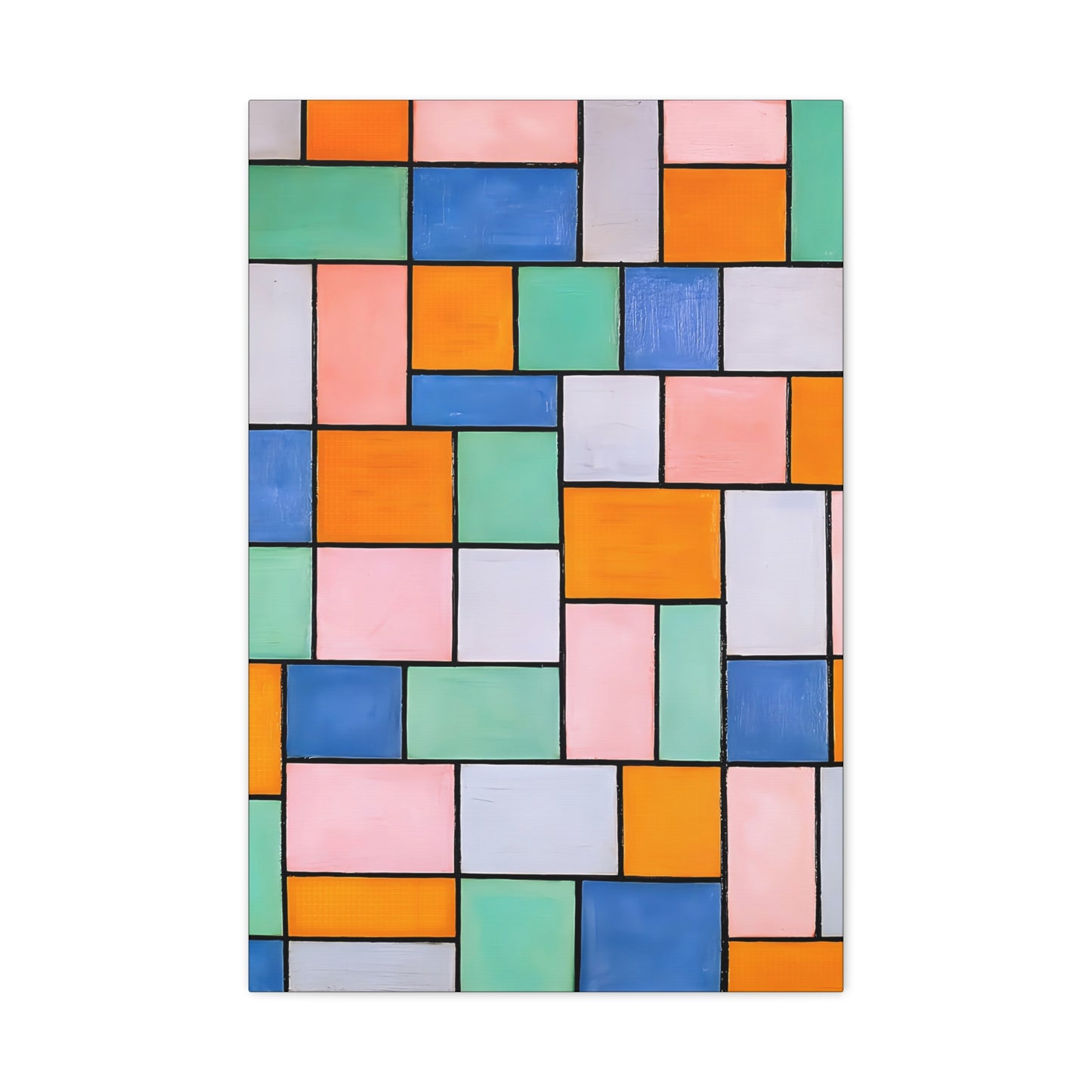 Composition in dissonances (1919) by Theo van Doesburg / Reproduction Fine Art sur Toile / Epaisseur 3.2 cm - 1.25 inch