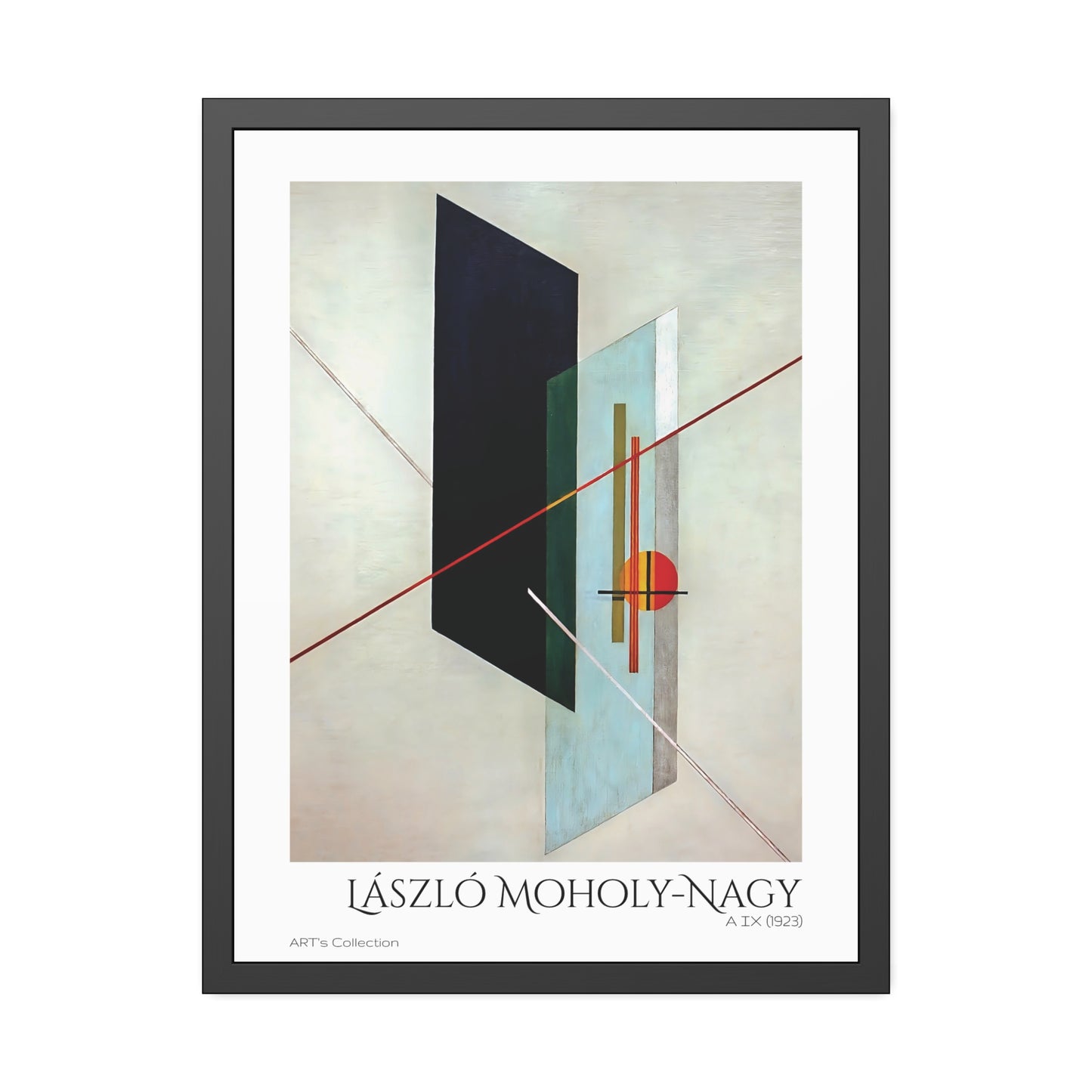 A IX (1923) by László Moholy-Nagy / Affiche Encadrée série ART's Collection