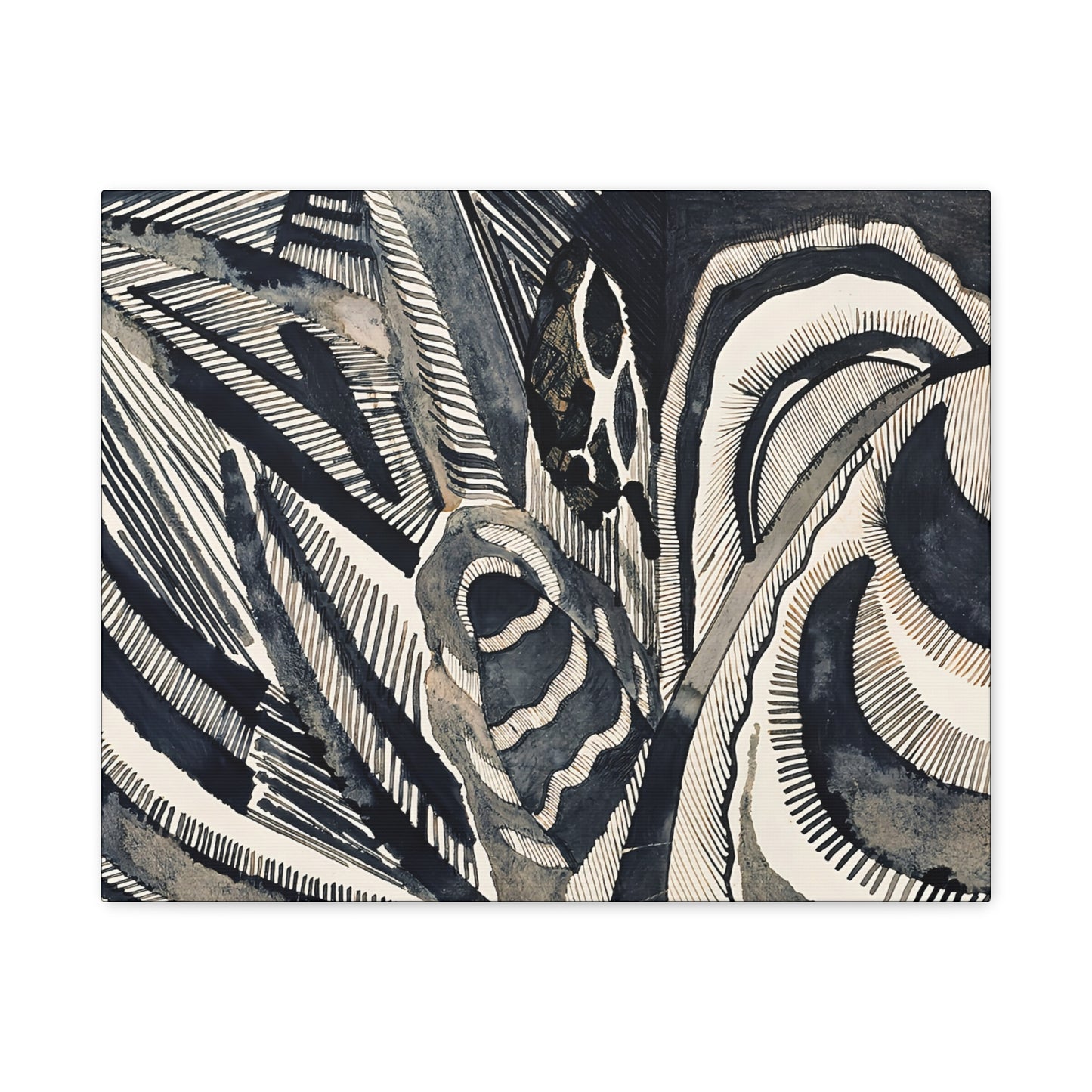 Landschaft (1918) by Otto Freundlich / Reproduction Fine Art sur Toile / Epaisseur 3.2 cm - 1.25 inch