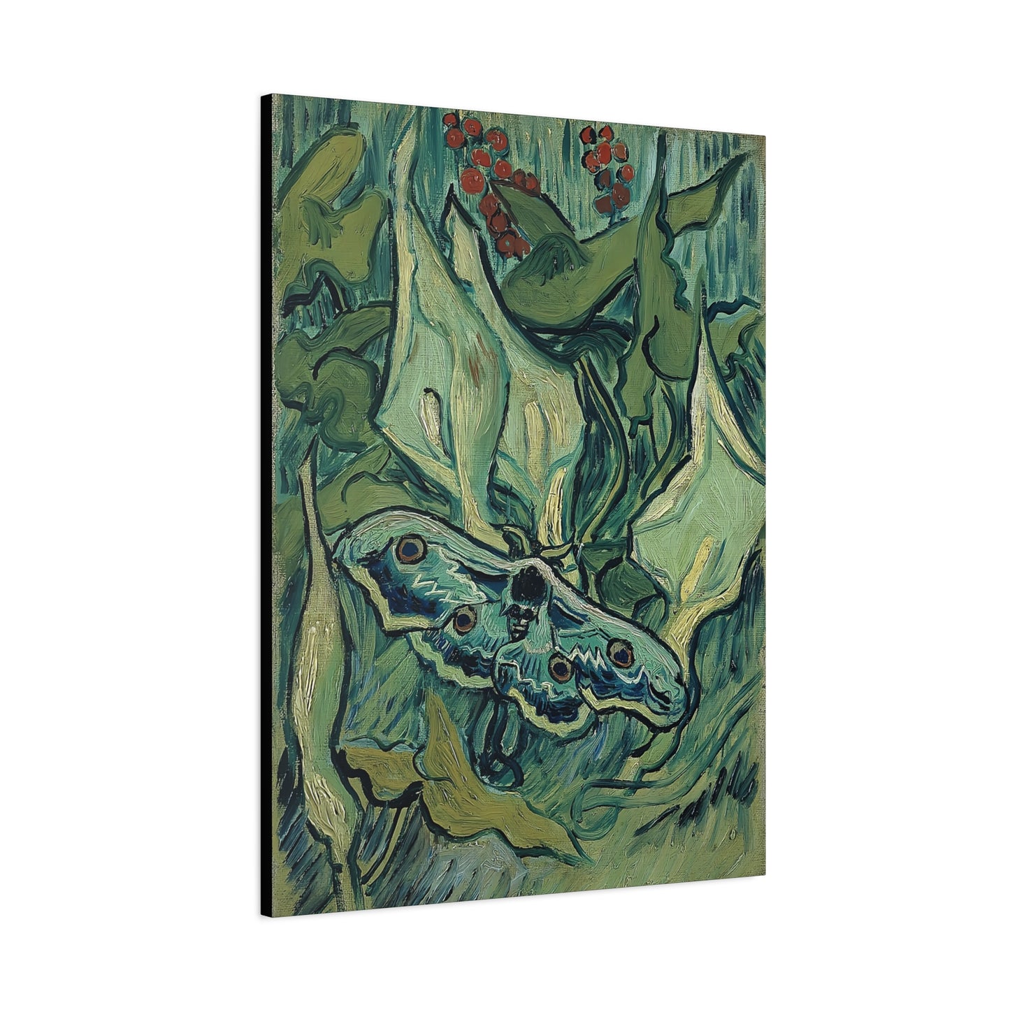 Emperor moth (1889) by Vincent van Gogh / Reproduction Fine Art sur Toile / Epaisseur 3,2cm - 1'25 po