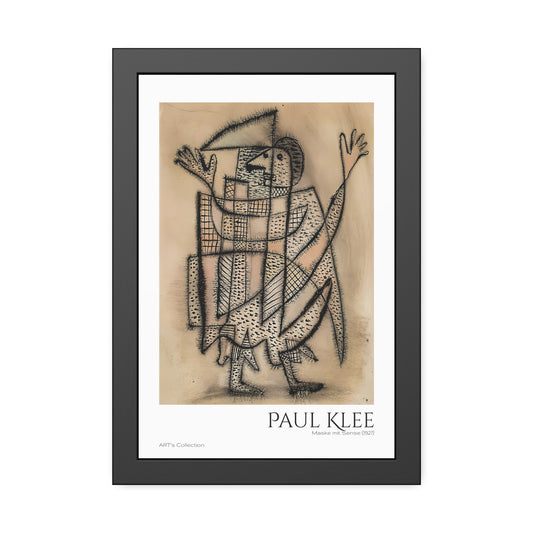 Maske mit Sense (1927) by Paul Klee / Affiche Encadrée série ART's Collection