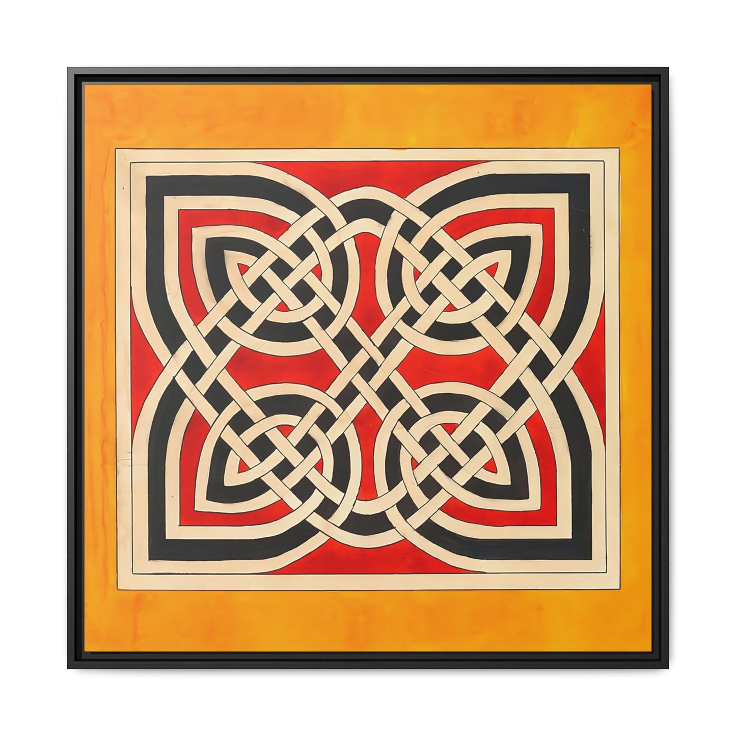 Celtic Ornament (ca 1900) by Elizabeth A. Nedwill / Toile encadrée sur caisse américaine