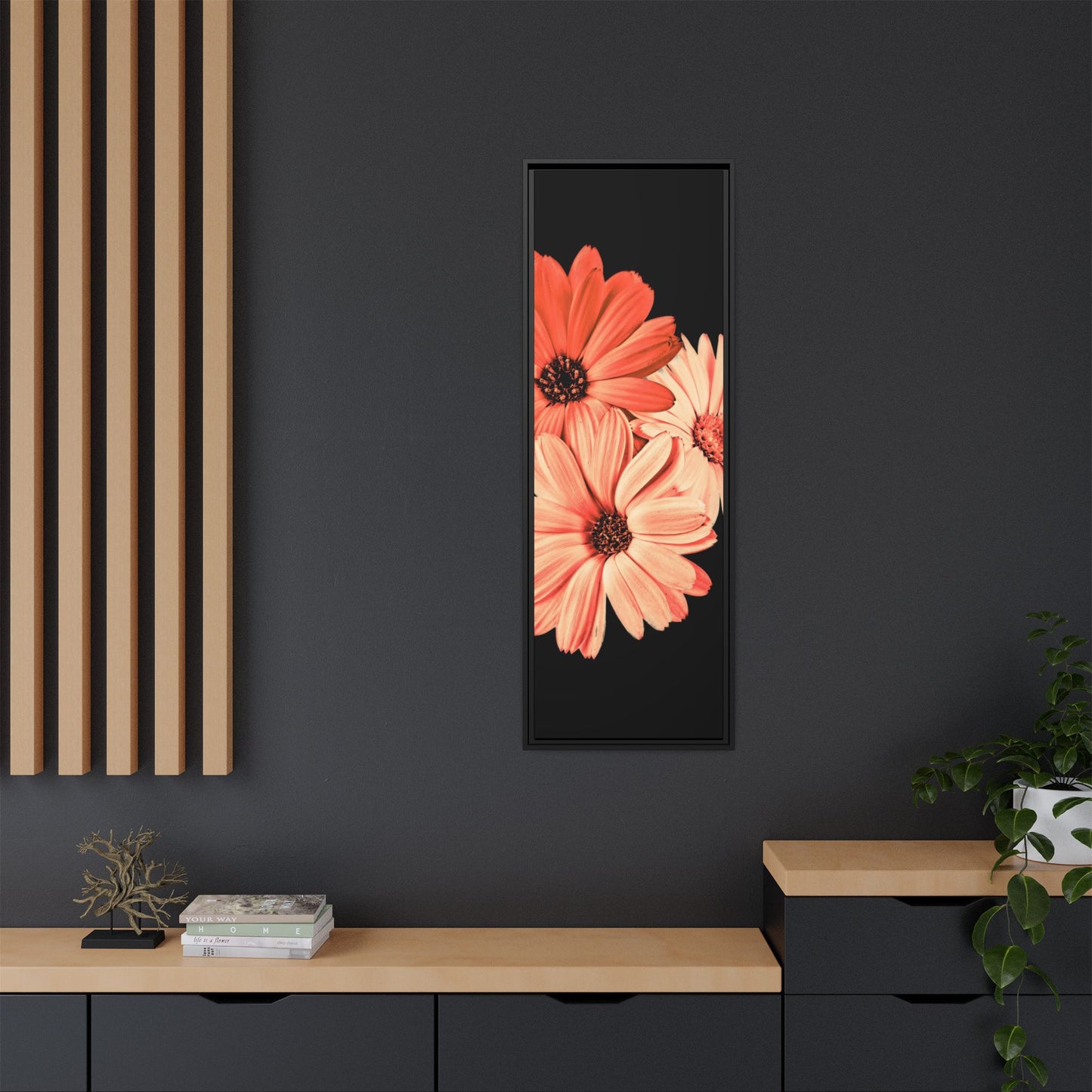 Collection Signature "FLORAL Numéro 6" sur Toile encadrée avec caisse américaine
