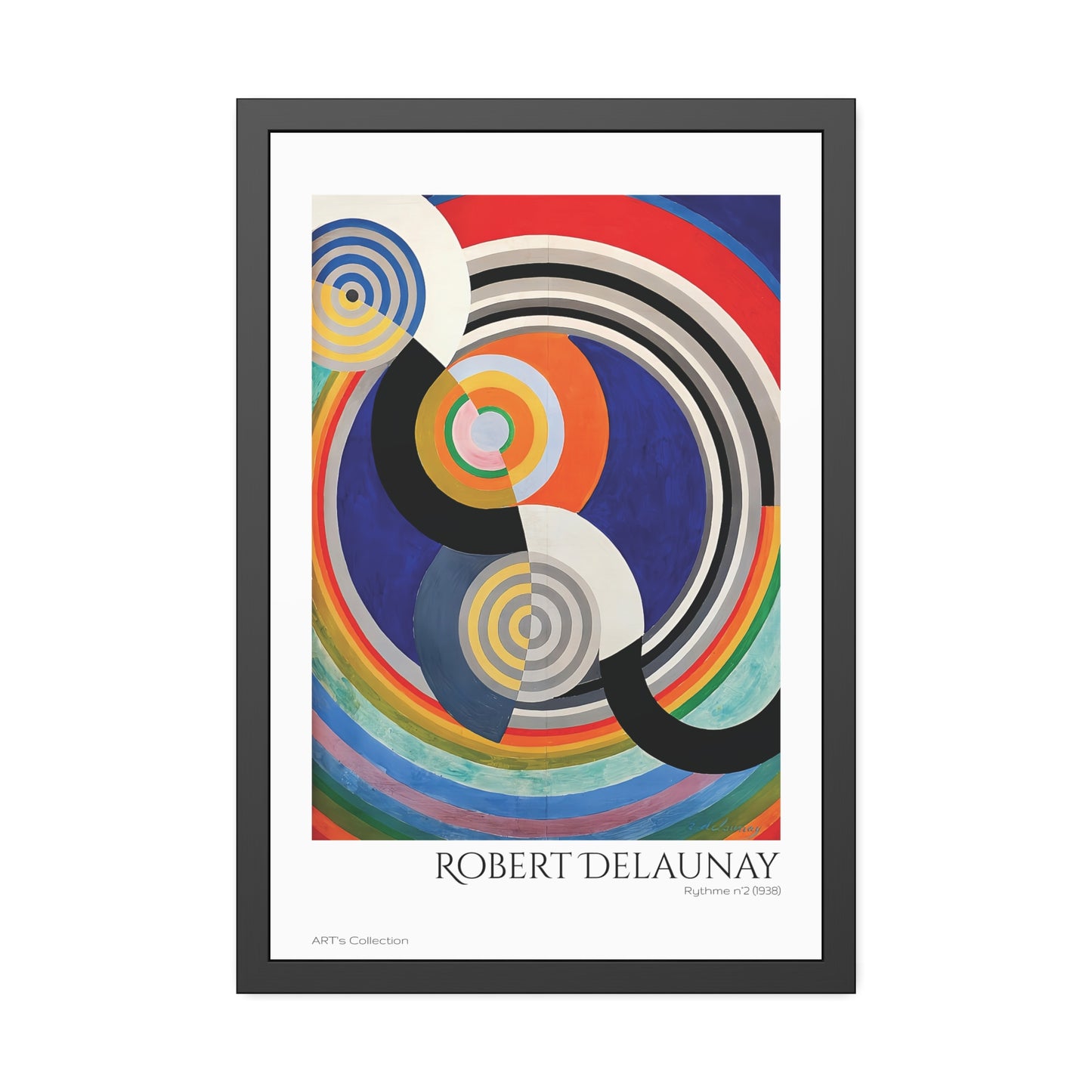 Rythme N.2 (1938) by Robert Delaunay / Affiche Encadrée série ART's Collection