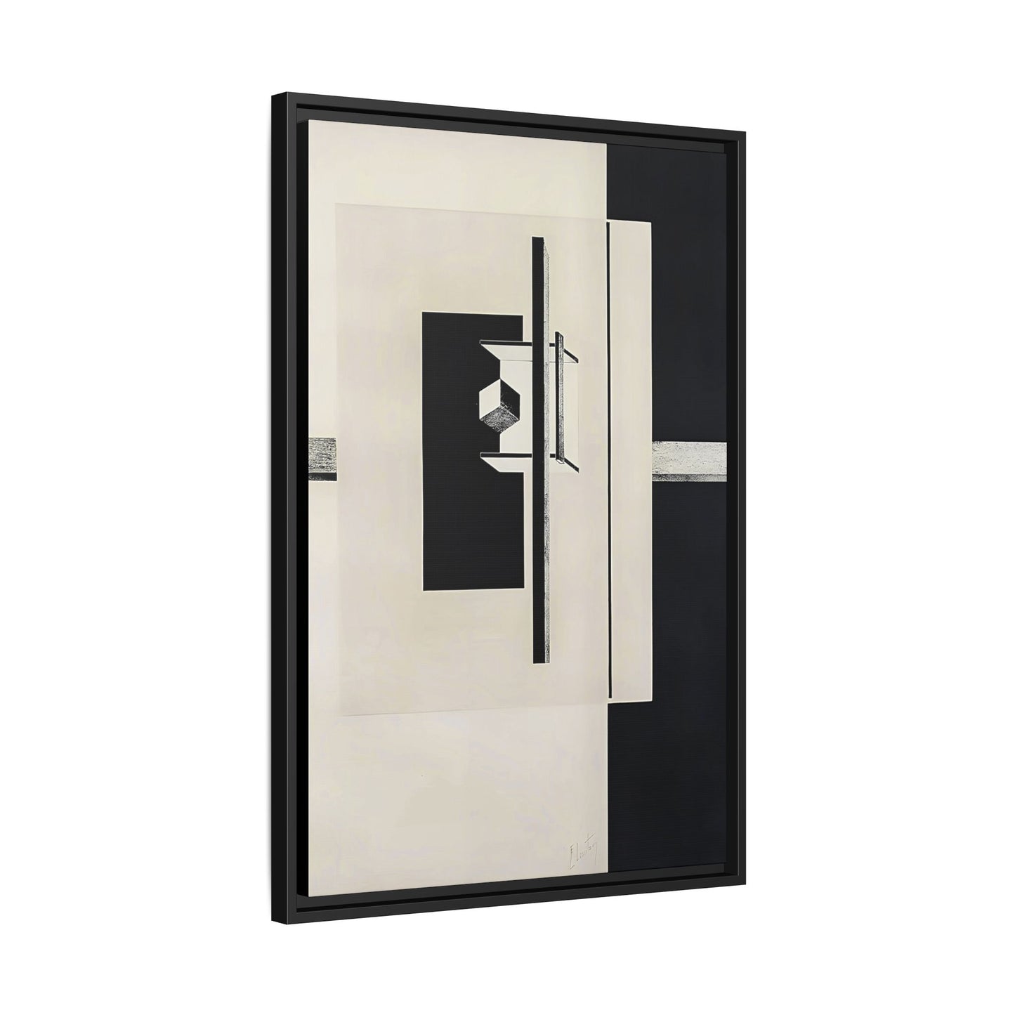 Kestnermappe Proun, Rob-1. Levnis and Chapman GmbH Hannover #7 (1923) by El Lissitzky / Toile encadrée sur caisse américaine