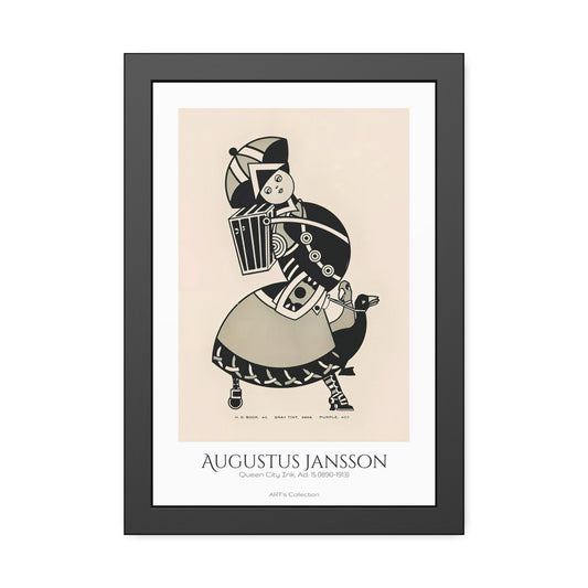 Queen City Ink, Ad. 15 (1890-1913) by Augustus Jansson / Affiche Encadrée série ART's Collection