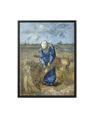 Peasant Woman Binding Sheaves (After Millet) by Vincent van Gogh