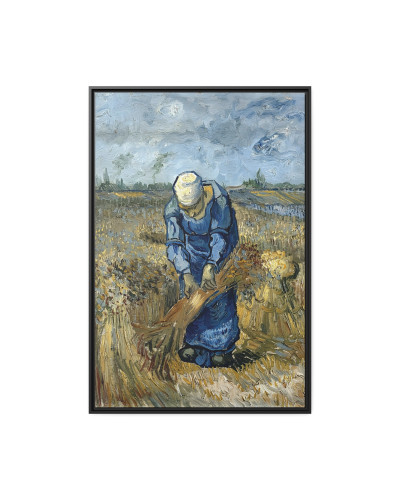 Peasant Woman Binding Sheaves (After Millet) by Vincent van Gogh