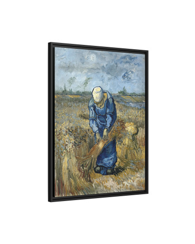 Peasant Woman Binding Sheaves (After Millet) by Vincent van Gogh