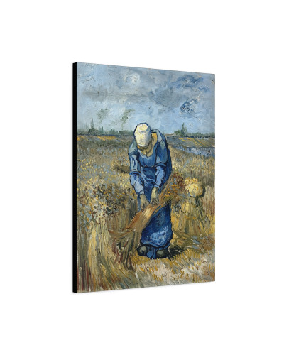 Peasant Woman Binding Sheaves (After Millet) by Vincent van Gogh