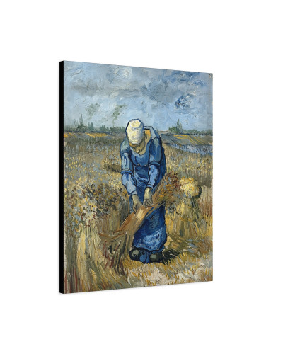 Peasant Woman Binding Sheaves (After Millet) by Vincent van Gogh