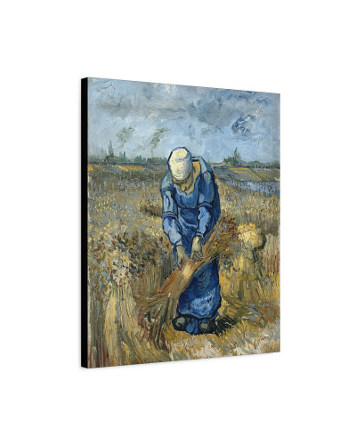 Peasant Woman Binding Sheaves (After Millet) by Vincent van Gogh