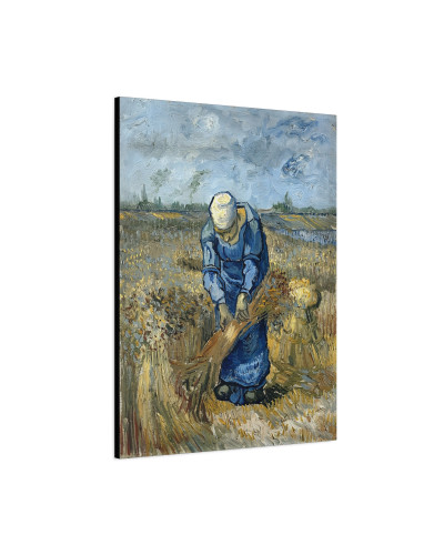 Peasant Woman Binding Sheaves (After Millet) by Vincent van Gogh