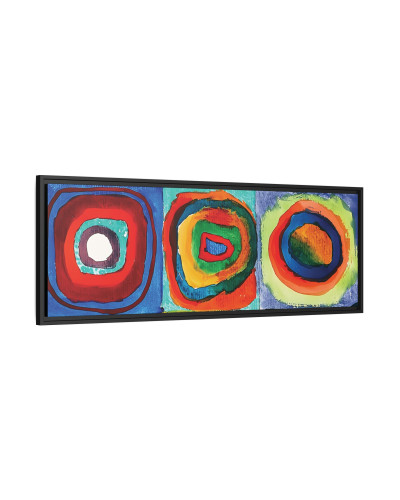 Etude De Couleurs : Carrés avec Cercles Concentriques (1913) by Wassily Kandinsky