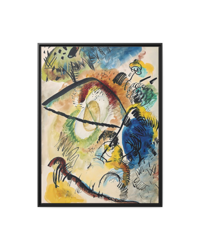 Watercolor IX - with black lines (1913) by Wassily Kandinsky