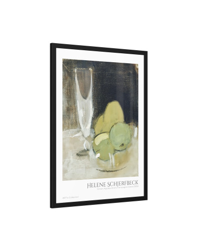 Green Apples And Champagne Glass (1934) by Helene Schjerfbeck