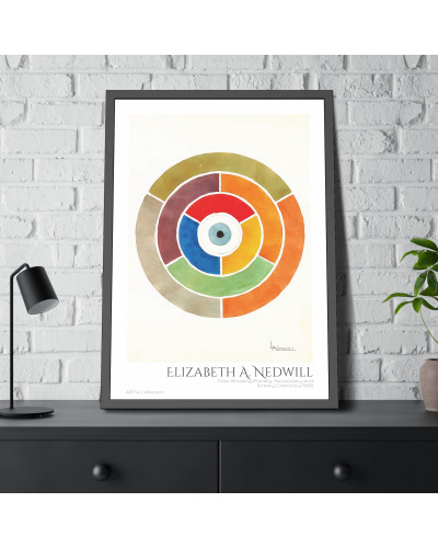 Disc Showing Primary, Secondary and Tertiary Colors (ca 1900) by Elizabeth A. Nedwill