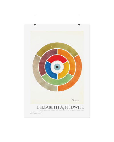 Disc Showing Primary, Secondary and Tertiary Colors (ca 1900) by Elizabeth A. Nedwill