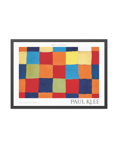 Color chart ‘Qu 1’ (1930) by Paul Klee