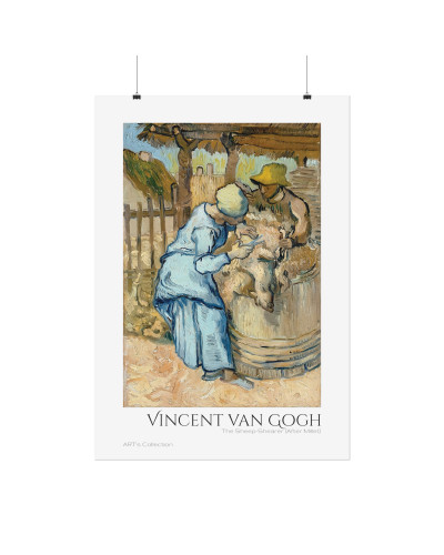 The Sheep-Shearer - After Millet by Vincent van Gogh