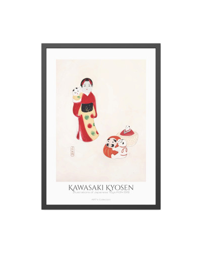 Kyosen’s Collected Illustrations of Japanese Toys Pl.014 (1919) by Kawasaki Kyosen