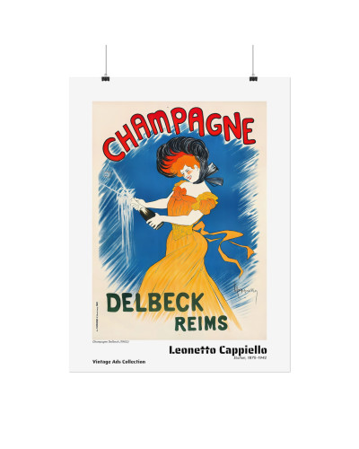 Champagne Delbeck (1902) by Leonetto Cappiello