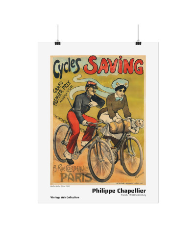 Cycles Saving (circa 1900) by Philippe Chapellier