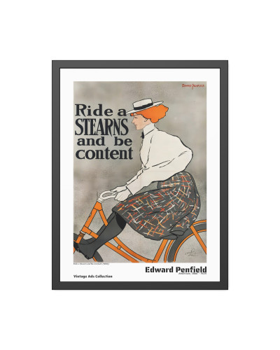 Ride a Stearn and Be Content (1896) by Edward Penfield