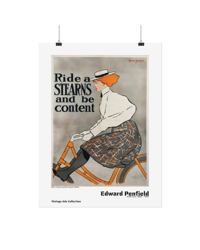 Ride a Stearn and Be Content (1896) by Edward Penfield