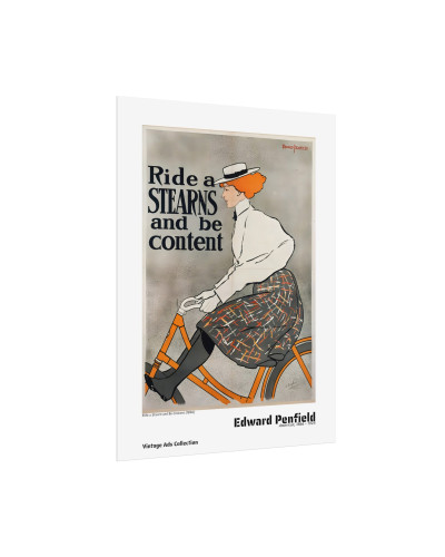 Ride a Stearn and Be Content (1896) by Edward Penfield