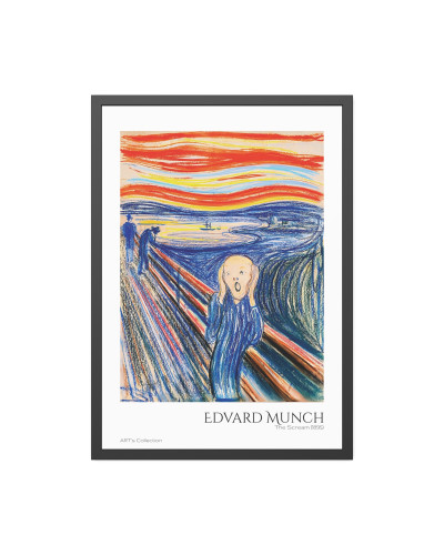 The Scream (1895) version couleur by Edvard Munch