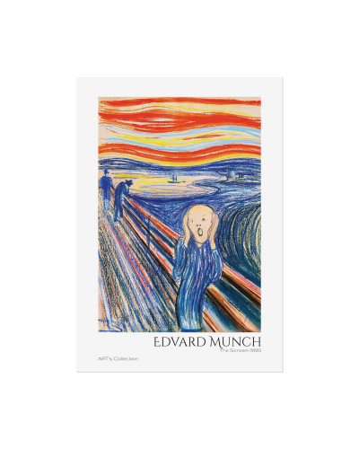 The Scream (1895) version couleur by Edvard Munch