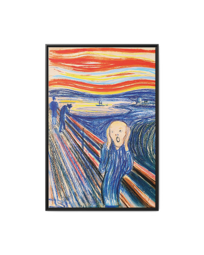 The Scream (1895) version couleur by Edvard Munch