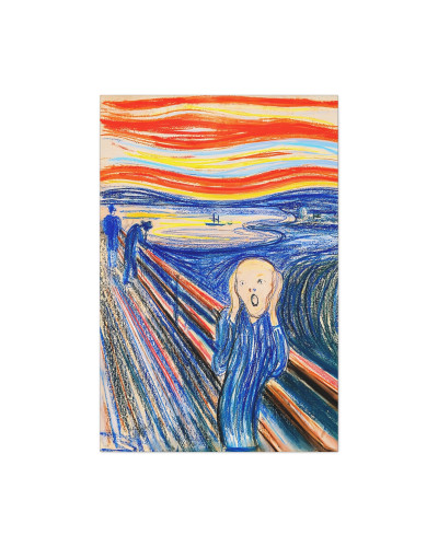 The Scream (1895) version couleur by Edvard Munch