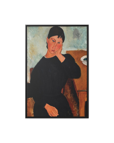 Elvira Resting at a Table (1919) by Amedeo Modigliani