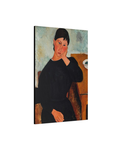 Elvira Resting at a Table (1919) by Amedeo Modigliani