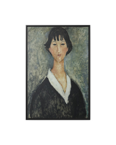 Jeune Fille Aux Cheveux Noirs (1918-1919) by Amedeo Modigliani