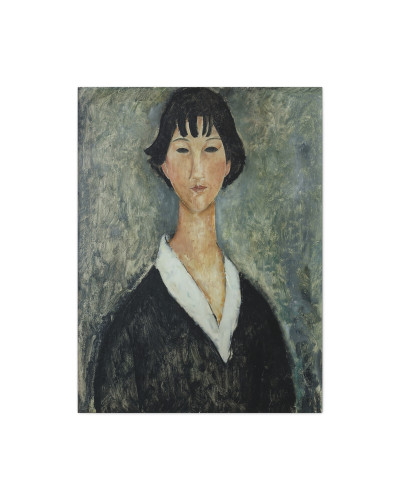 Jeune Fille Aux Cheveux Noirs (1918-1919) by Amedeo Modigliani