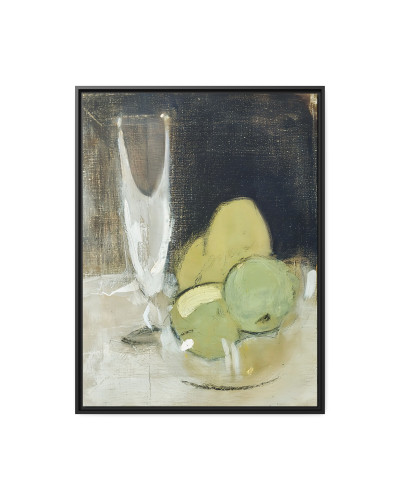 Green Apples And Champagne Glass (1934) by Helene Schjerfbeck