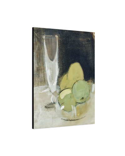 Green Apples And Champagne Glass (1934) by Helene Schjerfbeck