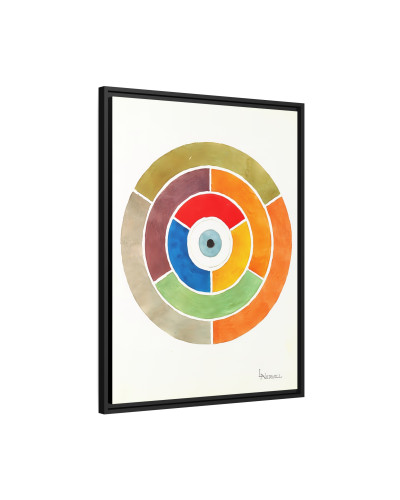 Disc Showing Primary, Secondary and Tertiary Colors (ca 1900) by Elizabeth A. Nedwill