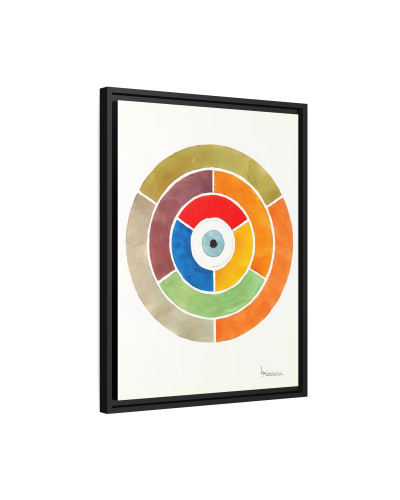 Disc Showing Primary, Secondary and Tertiary Colors (ca 1900) by Elizabeth A. Nedwill