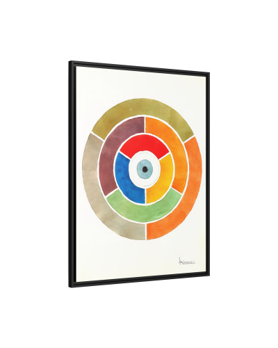 Disc Showing Primary, Secondary and Tertiary Colors (ca 1900) by Elizabeth A. Nedwill